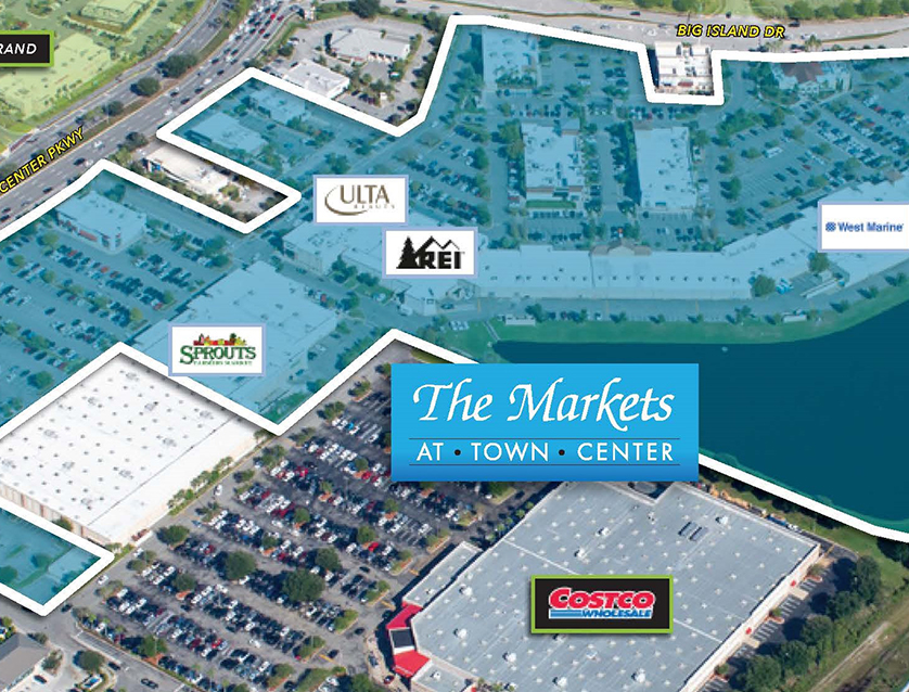 The Markets at Town Center Aerial View